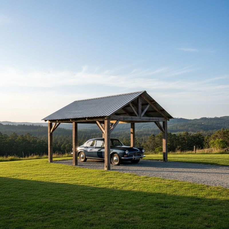 Wooden Carport Installation