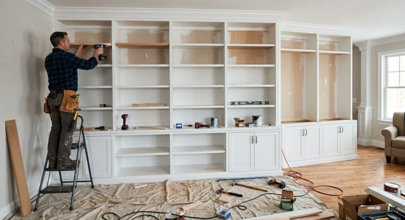 Mudroom Shelving Installation in Frederick, MD