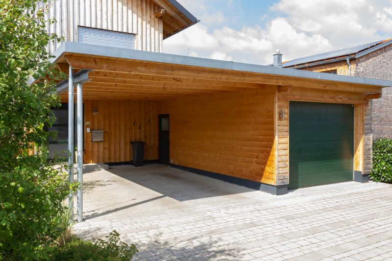 Wooden Carport Installation in Spring